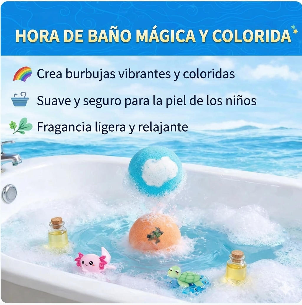 Happy Bombs™ – La Hora del Baño Nunca Fue Tan Divertida 🌈