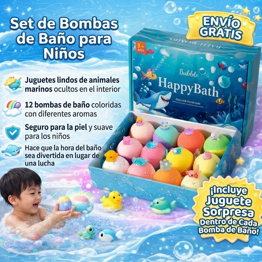 Happy Bombs™ – La Hora del Baño Nunca Fue Tan Divertida 🌈